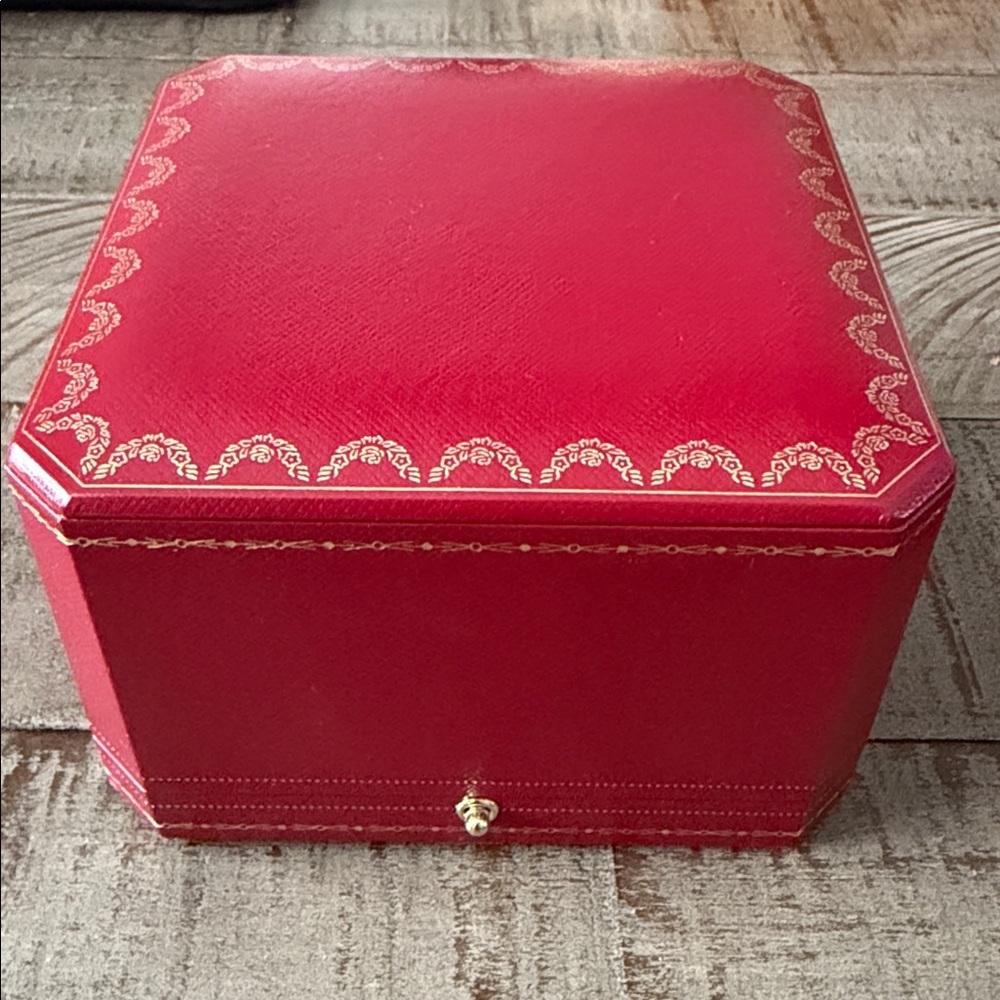 Cartier Jewelry Box with Gold Detailing